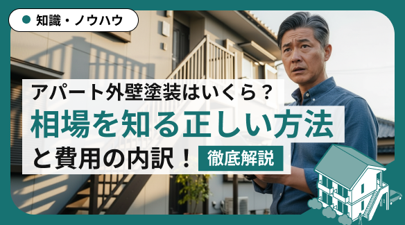 アパート外壁塗装の費用はいくら?相場を知るための正しい方法と費用の内訳