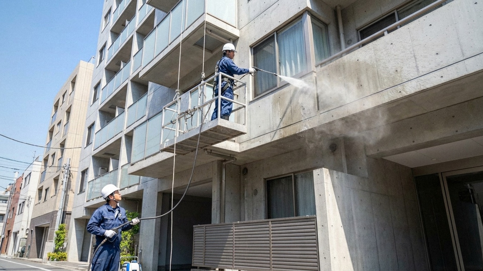 3. マンション外壁洗浄の代表的な工法と特徴