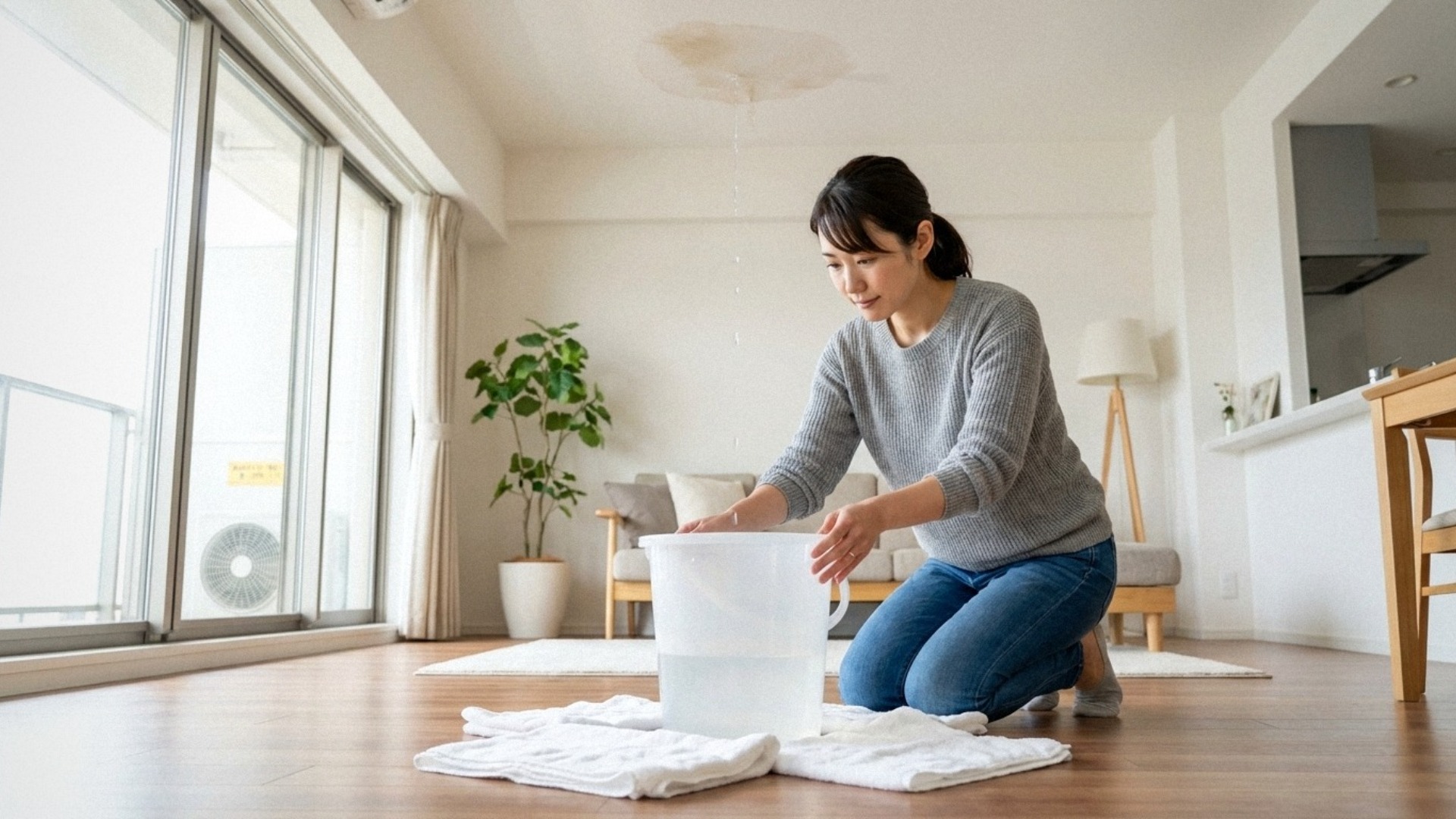 1. アパートで雨漏り発生！まず取るべき緊急対応