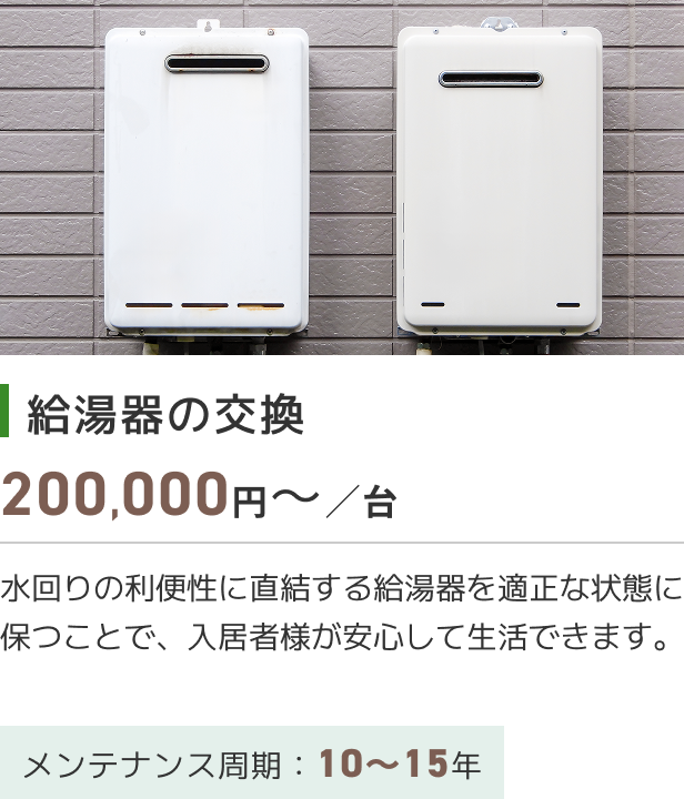 給湯器の交換