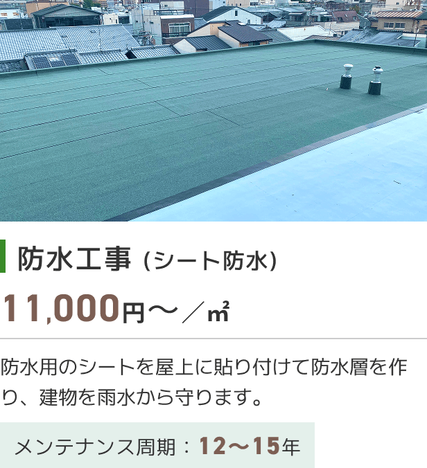防水工事 (シート防水)